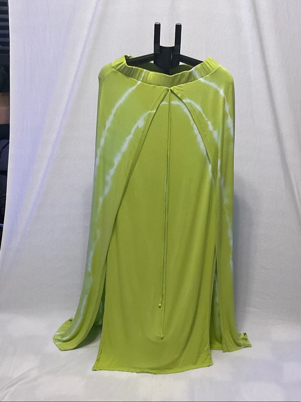 long tall sally Lime Green Maxi Dress with White Tie-Dye Detail